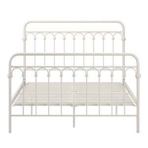 Gabrielle Arched Iron Platform Bed Elegant Metal Frame for Modern Bedroom Style