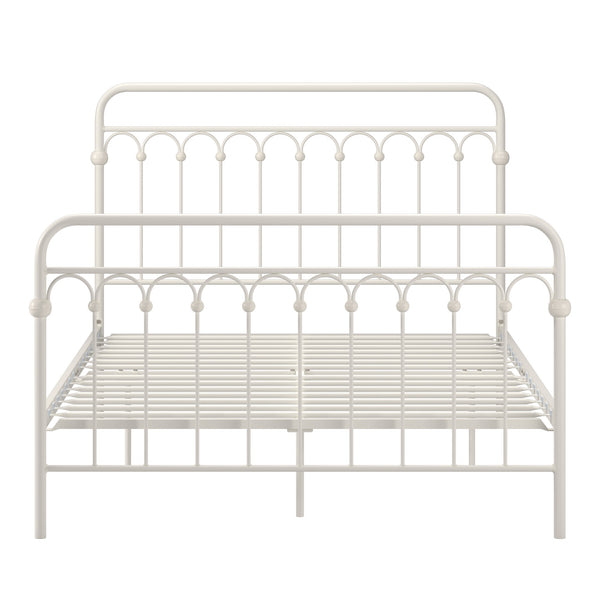 Gabrielle Arched Iron Platform Bed Elegant Metal Frame for Modern Bedroom Style