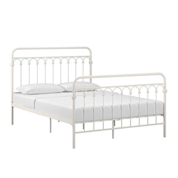 Gabrielle Arched Iron Platform Bed Elegant Metal Frame for Modern Bedroom Style
