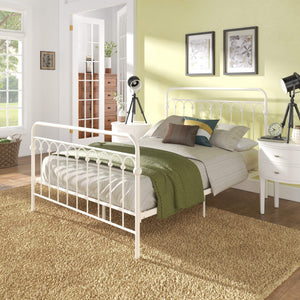 Gabrielle Arched Iron Platform Bed Elegant Metal Frame for Modern Bedroom Style