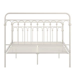 Gabrielle Arched Iron Platform Bed Elegant Metal Frame for Modern Bedroom Style