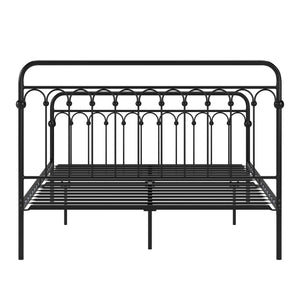 Gabrielle Arched Iron Platform Bed Elegant Metal Frame for Modern Bedroom Style