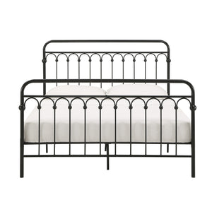 Gabrielle Arched Iron Platform Bed Elegant Metal Frame for Modern Bedroom Style