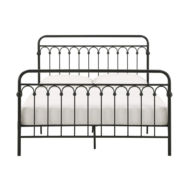 Gabrielle Arched Iron Platform Bed Elegant Metal Frame for Modern Bedroom Style
