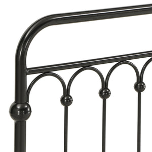 Gabrielle Arched Iron Platform Bed Elegant Metal Frame for Modern Bedroom Style