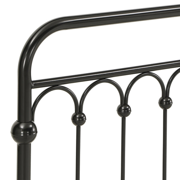 Gabrielle Arched Iron Platform Bed Elegant Metal Frame for Modern Bedroom Style