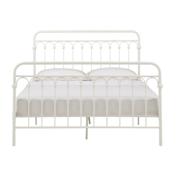 Gabrielle Arched Iron Platform Bed Elegant Metal Frame for Modern Bedroom Style
