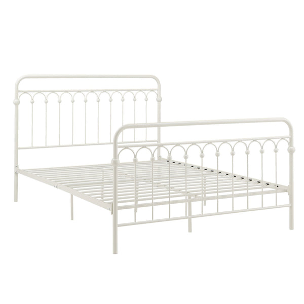 Gabrielle Arched Iron Platform Bed Elegant Metal Frame for Modern Bedroom Style