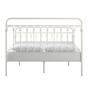 Gabrielle Arched Iron Platform Bed Elegant Metal Frame for Modern Bedroom Style