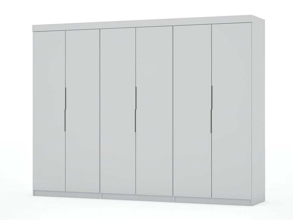 Manhattan Comfort Mulberry Contemporary - Modern Wardrobe/ Armoire/ Closet White 124GMC1