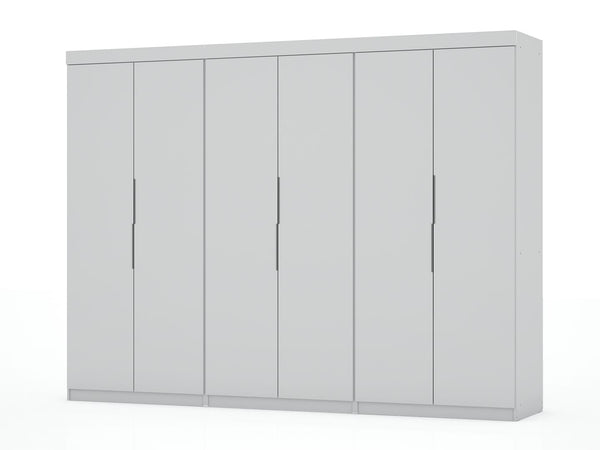 Manhattan Comfort Mulberry Contemporary - Modern Wardrobe/ Armoire/ Closet White 124GMC1