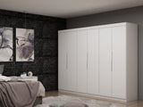 Manhattan Comfort Mulberry Contemporary - Modern Wardrobe/ Armoire/ Closet White 124GMC1