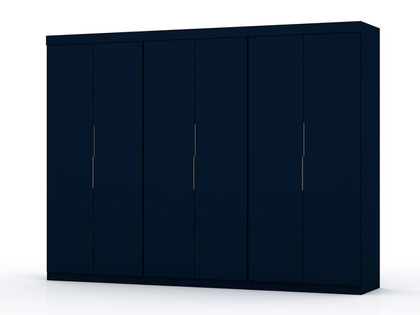 Manhattan Comfort Mulberry Contemporary - Modern Wardrobe/ Armoire/ Closet Tatiana Midnight Blue 124GMC4