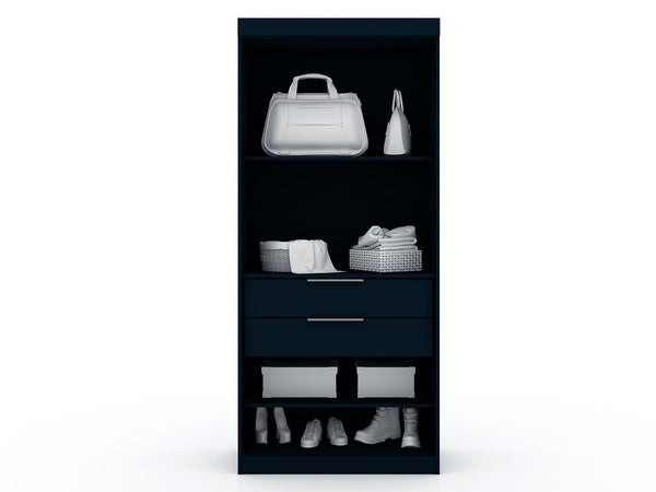 Manhattan Comfort Mulberry Contemporary - Modern Wardrobe/ Armoire/ Closet Tatiana Midnight Blue 124GMC4