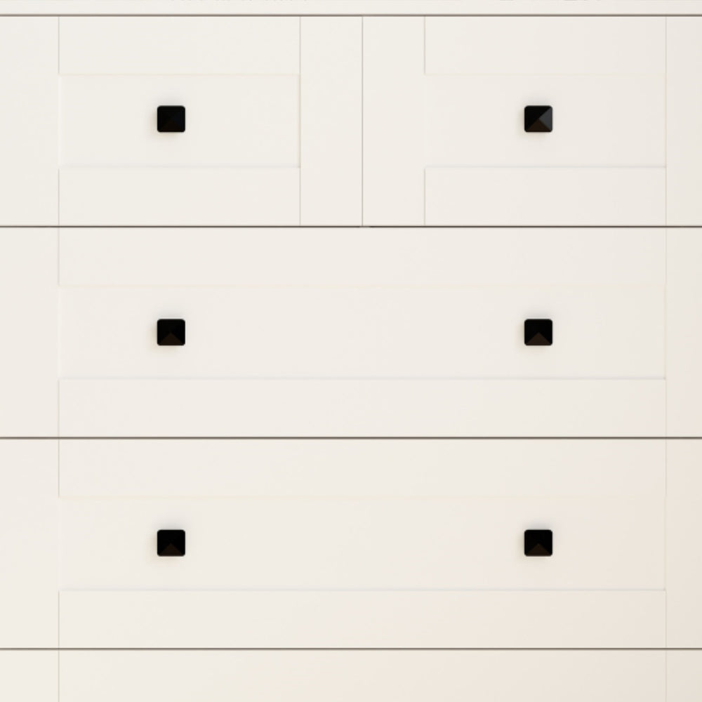 English Elm Chest Of Drawers - Elegant 5-Drawer Storage Solution In Ancient White For Rustic & Modern Spaces W2139P241084