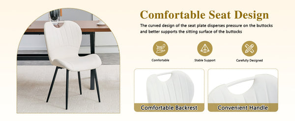 English Elm Set of 4 Olive Fabric Dining Chairs Ergonomic Cushion Black Steel Frame Modern White+Black W1151P454887