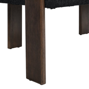 English Elm Christopher Knight Home® - Round boucle armrest loveseat with curved ergonomic design, compact cozy two-seater for small spaces and lofts Black,Brown N771P370615H