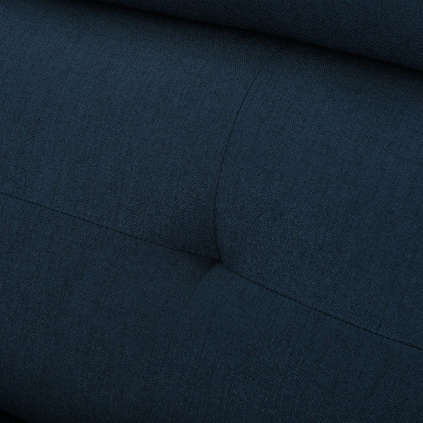 English Elm Christopher Knight Home® - Reclining Loveseat with Push-Back Recline, Plush Tufted Fabric Sofa, Compact Wall-Hugger Design Navy Blue 61372.00
