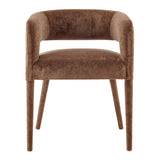 New Pacific Direct Lauryn Velvet Dining Side Chair Dainty Brown 23.5 x 23.5 x 29.5
