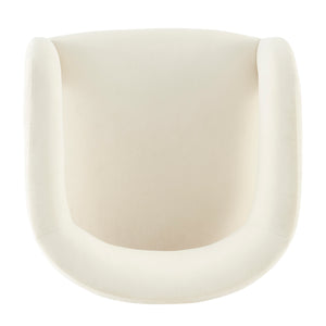 New Pacific Direct Lauryn Velvet Dining Side Chair Dainty Cream 23.5 x 23.5 x 29.5