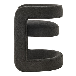 New Pacific Direct Althea Fabric Dining Side Chair Palladian Charcoal 24.5 x 21.5 x 27.5