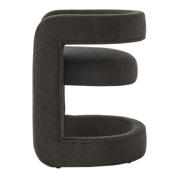 New Pacific Direct Althea Fabric Dining Side Chair Palladian Charcoal 24.5 x 21.5 x 27.5