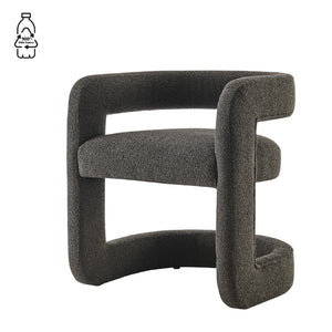 New Pacific Direct Althea Fabric Dining Side Chair Palladian Charcoal 24.5 x 21.5 x 27.5