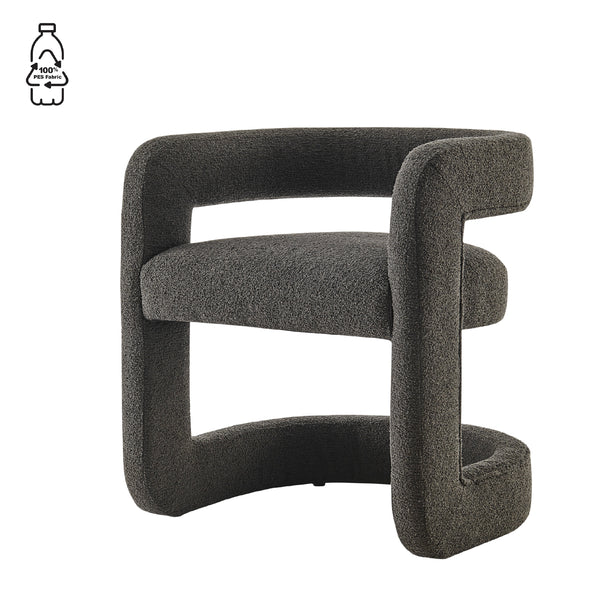 New Pacific Direct Althea Fabric Dining Side Chair Palladian Charcoal 24.5 x 21.5 x 27.5