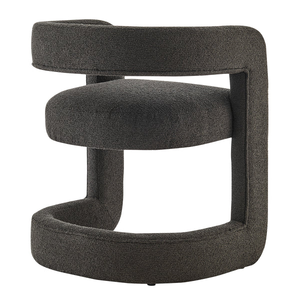 New Pacific Direct Althea Fabric Dining Side Chair Palladian Charcoal 24.5 x 21.5 x 27.5