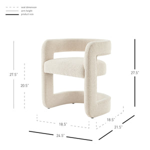 New Pacific Direct Althea Fabric Dining Side Chair Palladian Beige 24.5 x 21.5 x 27.5