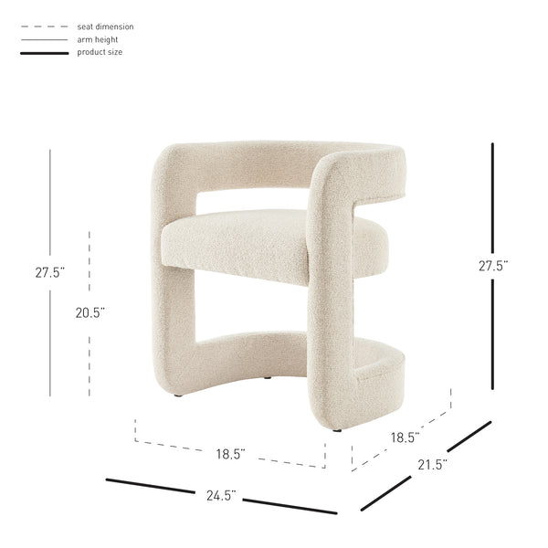 New Pacific Direct Althea Fabric Dining Side Chair Palladian Beige 24.5 x 21.5 x 27.5