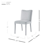 Alder Velvet Dining Side Chair - Set of 2 Zen Gray 1250063-642 New Pacific Direct