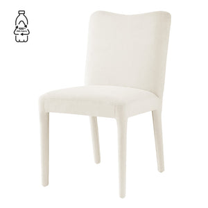 Alder Velvet Dining Side Chair - Set of 2 Zen Cream, Beige 1250063-643 New Pacific Direct