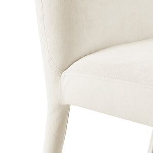 Alder Velvet Dining Side Chair - Set of 2 Zen Cream, Beige 1250063-643 New Pacific Direct