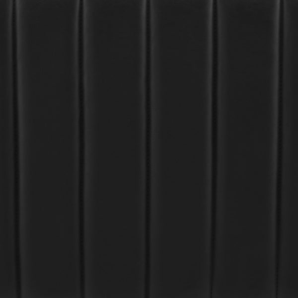 New Pacific Direct Atkinson Stylish Horseshoe-shaped Faux Leather Coffee Table With Tufting - Modern Living Room Accent Black  1250064-bck-npd