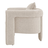 Heidi Fabric Accent Arm Chair Grenada Cream, Beige 1250066-632 New Pacific Direct