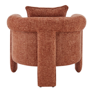 Heidi Fabric Accent Arm Chair Grenada Terracotta, Orange 1250066-634 New Pacific Direct