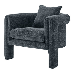 Heidi Fabric Accent Arm Chair Grenada Charcoal, Black 1250066-635 New Pacific Direct