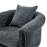 Heidi Fabric Accent Arm Chair Grenada Charcoal, Black 1250066-635 New Pacific Direct