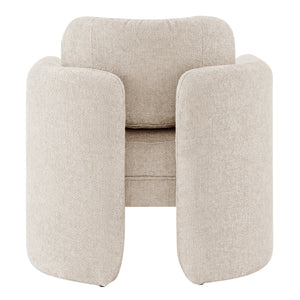 Deryll Fabric Accent Arm Chair Grenada Cream, Beige 1250068-632 New Pacific Direct