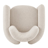 Deryll Fabric Accent Arm Chair Grenada Cream, Beige 1250068-632 New Pacific Direct