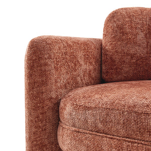 Deryll Fabric Accent Arm Chair Grenada Terracotta, Orange 1250068-634 New Pacific Direct