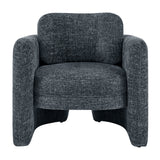 Deryll Fabric Accent Arm Chair Grenada Charcoal, Black 1250068-635 New Pacific Direct