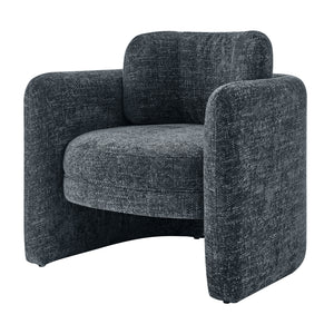 Deryll Fabric Accent Arm Chair Grenada Charcoal, Black 1250068-635 New Pacific Direct