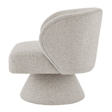 Jacinta Fabric Swivel Accent Chair Horizon Gray 1250071-645 New Pacific Direct