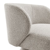 Jacinta Fabric Swivel Accent Chair Horizon Gray 1250071-645 New Pacific Direct