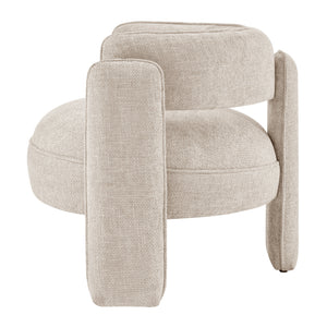 Rebecca Fabric Accent Arm Chair Grenada Cream, Beige 1250073-632 New Pacific Direct