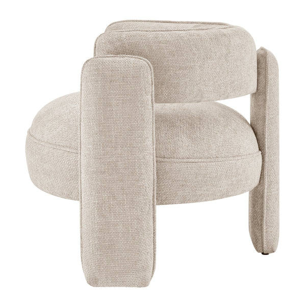 Rebecca Fabric Accent Arm Chair Grenada Cream, Beige 1250073-632 New Pacific Direct