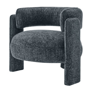 Rebecca Fabric Accent Arm Chair Grenada Charcoal, Black 1250073-635 New Pacific Direct