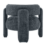 Rebecca Fabric Accent Arm Chair Grenada Charcoal, Black 1250073-635 New Pacific Direct